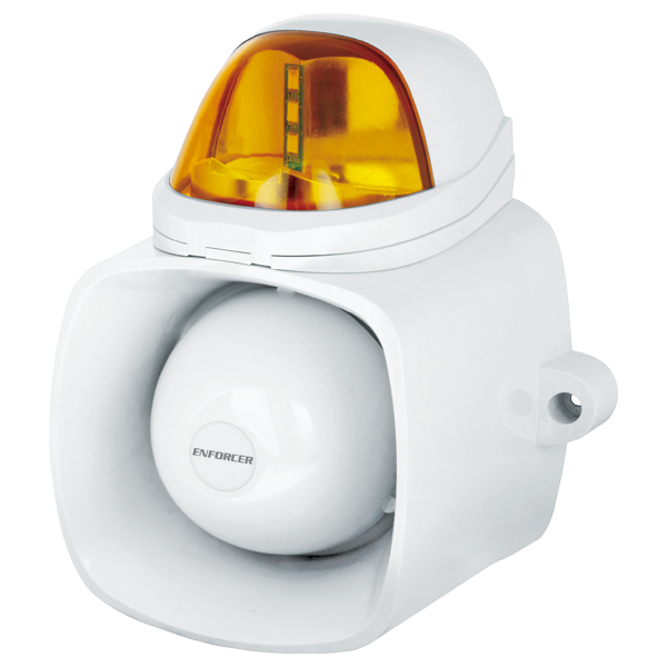 Seco-Larm SH-816S-SQ/A Self-Contained Siren/Strobe – Amber