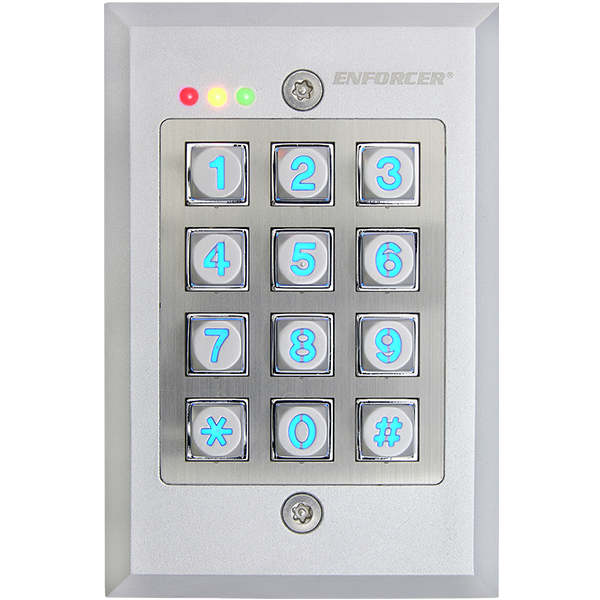 Seco-Larm SK-1123-FDQ Vandal Resistant Flush-Mount Access Control Keypad