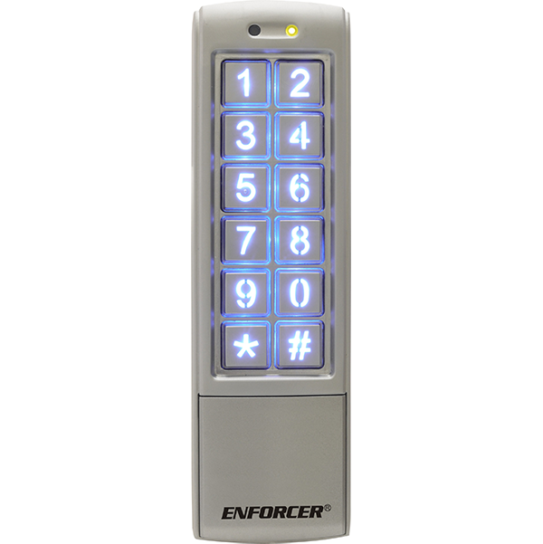 Seco-Larm SK-2323-SPQ Mullion-Style Digital Access Keypad – Adds Built-In Proximity Card Reader