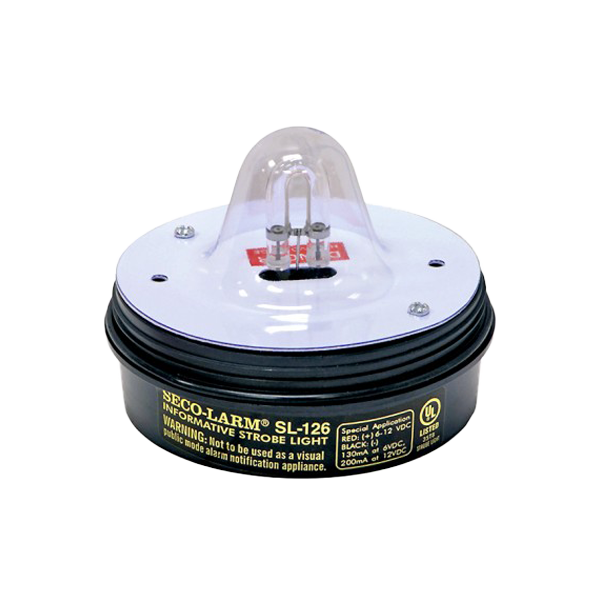 Seco-Larm SL-126-A24Q/C Strobe Light, 6~24VDC, Clear
