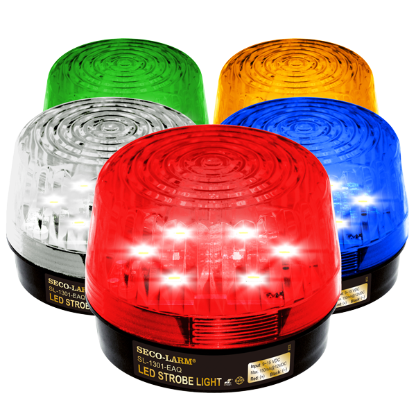 Seco-Larm SL-1301-EAQ/R Red LED Strobe Light – 6 LEDs, Flash only, 9~15 VDC