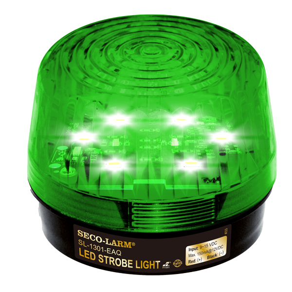 Seco-Larm SL-1301-EAQ/G Green LED Strobe Light – 6 LEDs, Flash only, 9~15 VDC