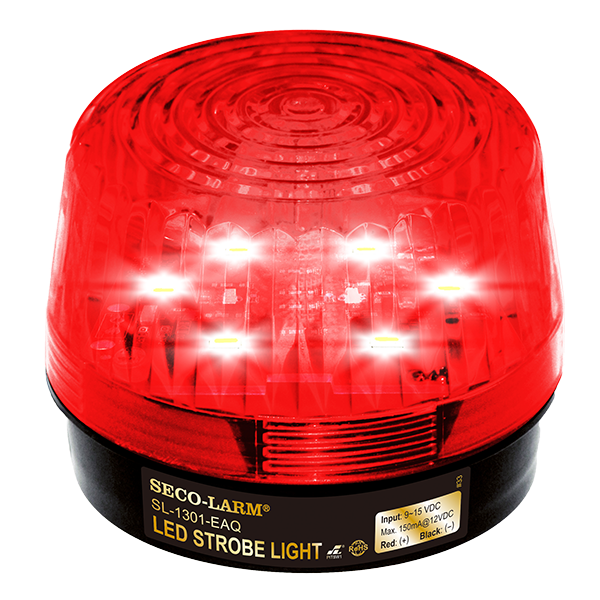 Seco-Larm SL-1301-EAQ/R Red LED Strobe Light – 6 LEDs, Flash only, 9~15 VDC