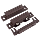 Seco-Larm SM-200Q/BR Screw-Terminal Surface-Mount Magnetic Contact – Brown, 3/4″ (19mm) Gap, Closed loop, UL Listed, Pack of 10