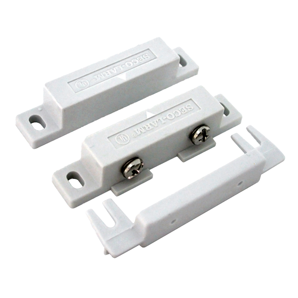 Seco-Larm SM-200Q/W Screw-Terminal Surface-Mount Magnetic Contact – White, 3/4″ (19mm) Gap, Closed loop, UL Listed, Pack of 10
