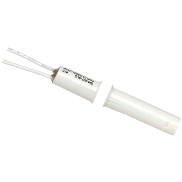 Seco-Larm SM-207-5LQ/W 3/8″ Concealed-Mount Magnetic Contact, Wide Gap, Stubby – White, 1″ (25mm) Gap, Closed loop, Pack of 10