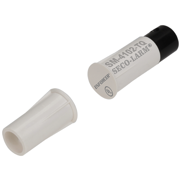 Seco-Larm SM-4102-TQ/W 3/8″ Quick-Connect Terminal Recessed-Mount Magnetic Contact – White, 1″ (25mm) Gap, Closed loop, UL Listed, Pack of 10