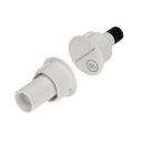 Seco-Larm SM-4104-TQ/W 3/4″ Steel-Door Quick-Connect Terminals Recessed-Mount Magnetic Contact – White, 1″ (25mm) Gap, Closed loop, UL Listed, Pack of 10