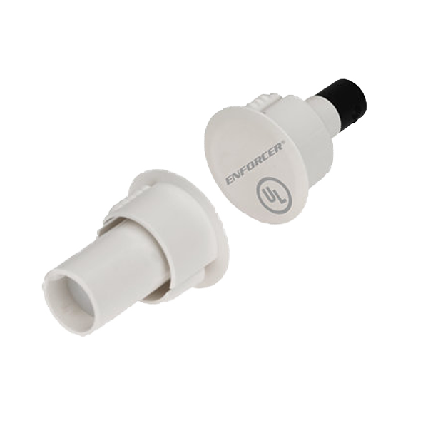 Seco-Larm SM-4104-TQ/W 3/4″ Steel-Door Quick-Connect Terminals Recessed-Mount Magnetic Contact – White, 1″ (25mm) Gap, Closed loop, UL Listed, Pack of 10