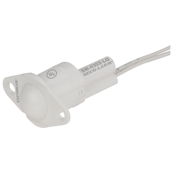 Seco-Larm SM-4302-LQ/W Rollerball-Type Recessed-Mount Magnetic Contact – White, 1/4″ (6mm) Gap, Closed loop, UL Listed, Pack of 10