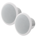 Speco SP6NXCTUL 6.5″ UL Listed Metal Back can Speakers w/ 70V Transformer, Bracket Included, Pair