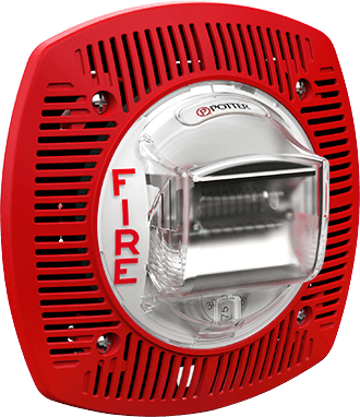 Potter SPKSTR-24WLPAR WALL MT SPEAKER/STROBE ALERT RED