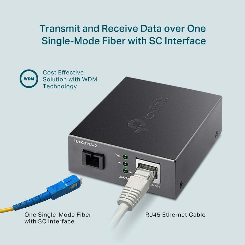 TP-Link TL-FC311A-2 Gigabit WDM Media Converter