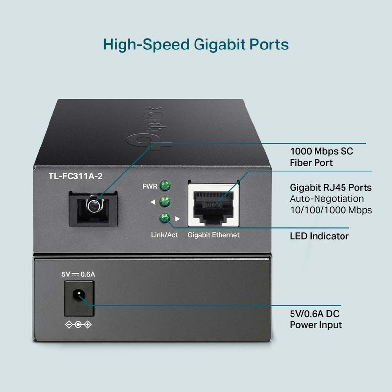 TP-Link TL-FC311A-2 Gigabit WDM Media Converter