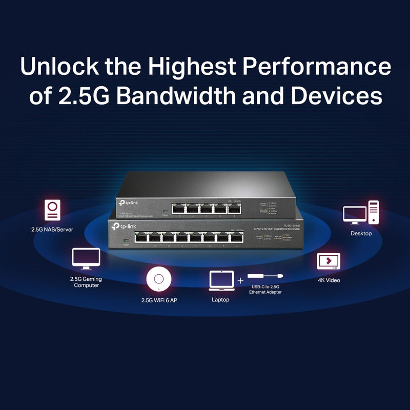 TP-Link TL-SG105-M2 5-Port 2.5G Desktop Switch