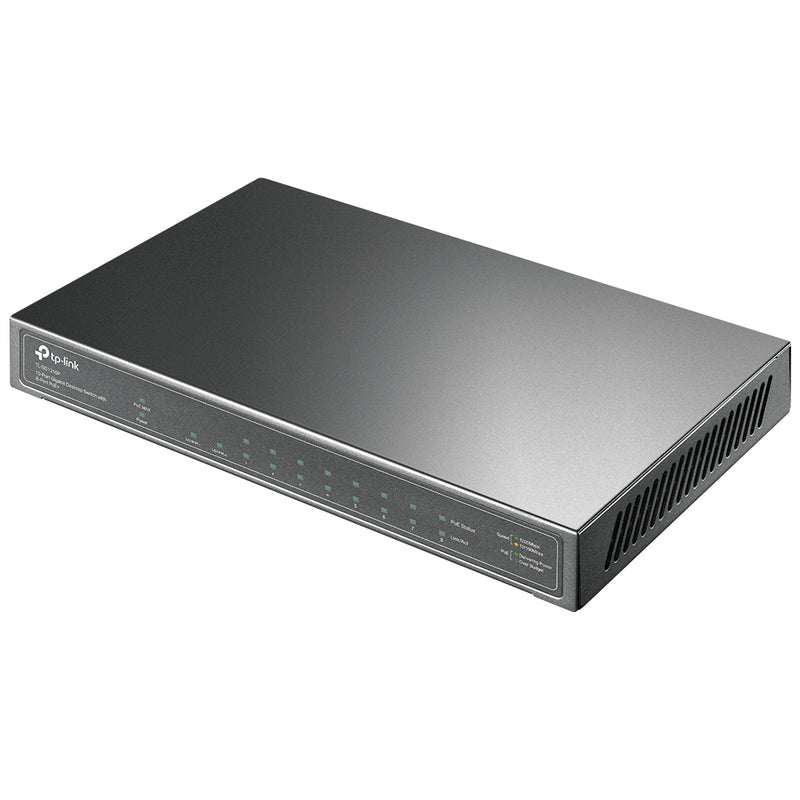 TP-Link TL-SG1210P 10-Port Gigabit Desktop Switch with 8-Port PoE+