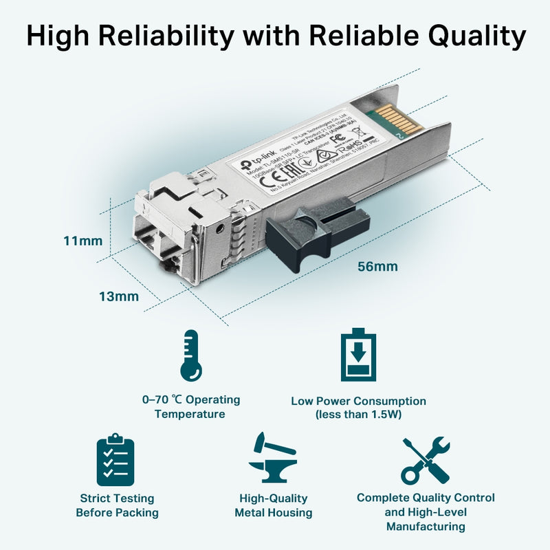 TP-Link TL-SM5110-SR 10GBase-SR SFP+ LC Transceiver