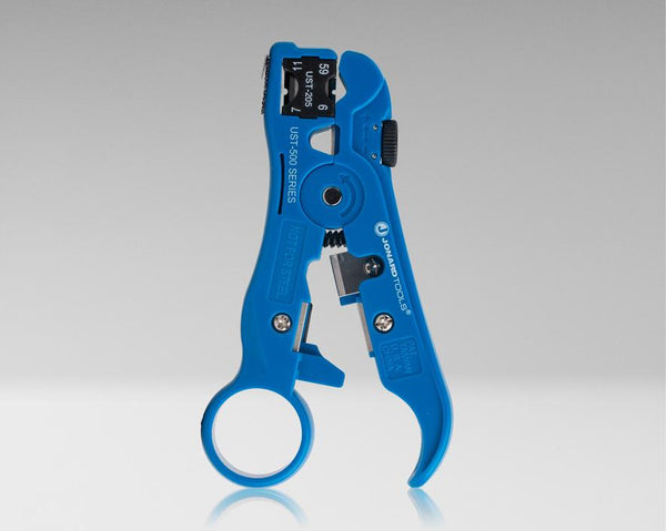 Universal Cable Stripping Tool for COAX, Network, and Telephone Cables