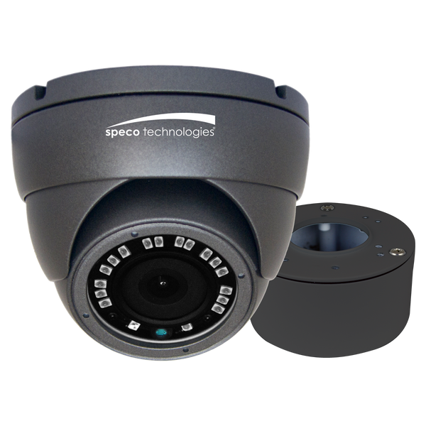 Speco VLDT4G 2MP HD-TVI Eyeball Camera, Included Junction Box
