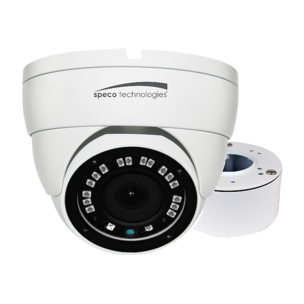 Speco VLDT4W 2MP HD-TVI Eyeball Camera, Included Junction Box