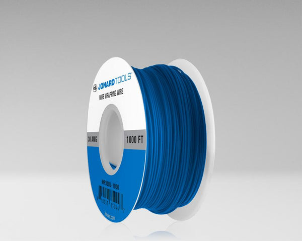 30 AWG Electrical Hook-Up Wire, Blue, 1000 ft