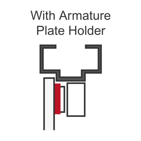 Seco-Larm E-941S-600/HQ Armature Plate Holder for 600-lb Series Electromagnetic Locks