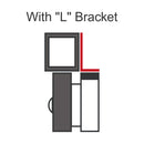 Seco-Larm E-941S-600/LQ L-Bracket for 600-lb Series Electromagnetic Locks