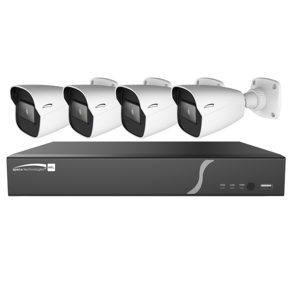 Speco ZIPL84B2 8 Channel Zip Kit with 4 Bullets, 2T HD