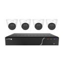 Speco ZIPN4T1 4 Channel Analytic Surveillance Kit with 5MP IP Cameras, NDAA Compliant