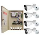 Speco ZIPTW4B1 4CH HD-TVI WALL MT DVR, 1080p, 60fps, 1TB w/ 4 IR Bullet Cameras