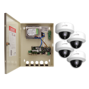 Speco ZIPTW4D1 4CH HD-TVI WALL MT DVR, 1080p, 60fps, 1TB w/ 4 Outdoor IR Dome Cameras