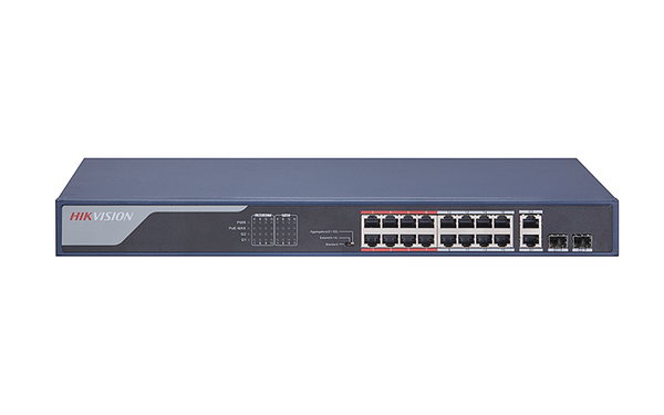 Hikvision DS-3E1318P-EI Smart Managed 16-Port 100 Mbps PoE Switch