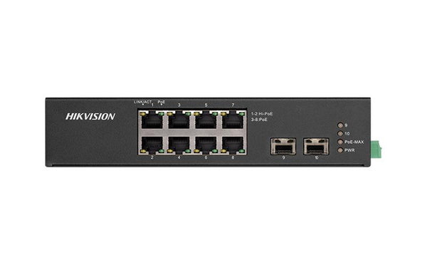 Hikvision DS-3T0510HP-E/HS 8-Port Gigabit Unmanaged Harsh Environment PoE Switch