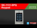 Seco- Larm SK-1131-SPQ Access Control Keypad, Built-in Proximity Reader, 1,200 Users, 3 Outputs, Indoors