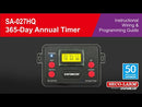 Seco-Larm SA-027HQ 365-Day Annual Timer with Two Relay Outputs