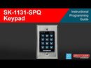 Seco- Larm SK-1131-SPQ Access Control Keypad, Built-in Proximity Reader, 1,200 Users, 3 Outputs, Indoors
