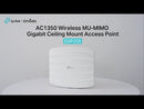 TP-Link EAP225 AC1350 Wireless MU-MIMO Gigabit Ceiling Mount Access Point