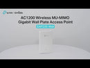 TP-Link EAP235-Wall Omada AC1200 Wireless MU-MIMO Gigabit Wall Plate Access Point