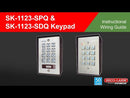 Seco-Larm SK-1123-SPQ Vandal Resistant Outdoor Access Control Keypad with Proximity Reader