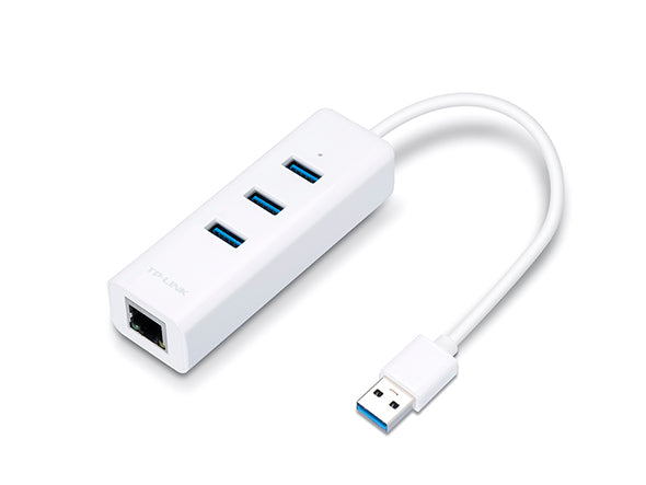 TP-Link UE330 USB 3.0 3-Port Hub & Gigabit Ethernet Adapter 2 in 1 USB Adapter